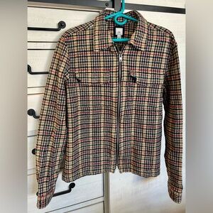 River Island Multicolor Patterned jacket with zipper.